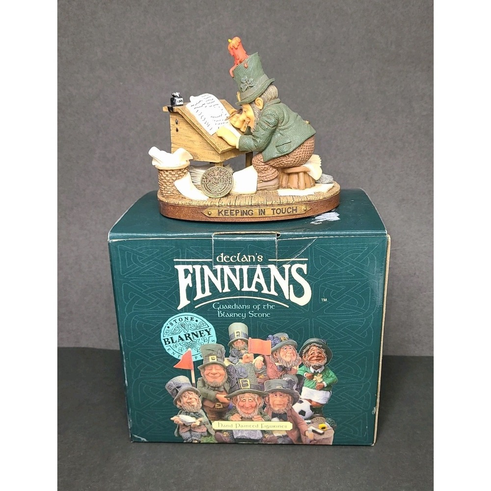 Declan's Finnians Murt Keeping In Touch Irish Signed Figurine NIB Celtic